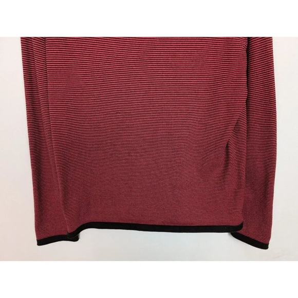 Title Nine L Synergy Rolled Mock Neck Turtleneck Sweater Stripe Outdoors Hiking - Picture 7 of 12